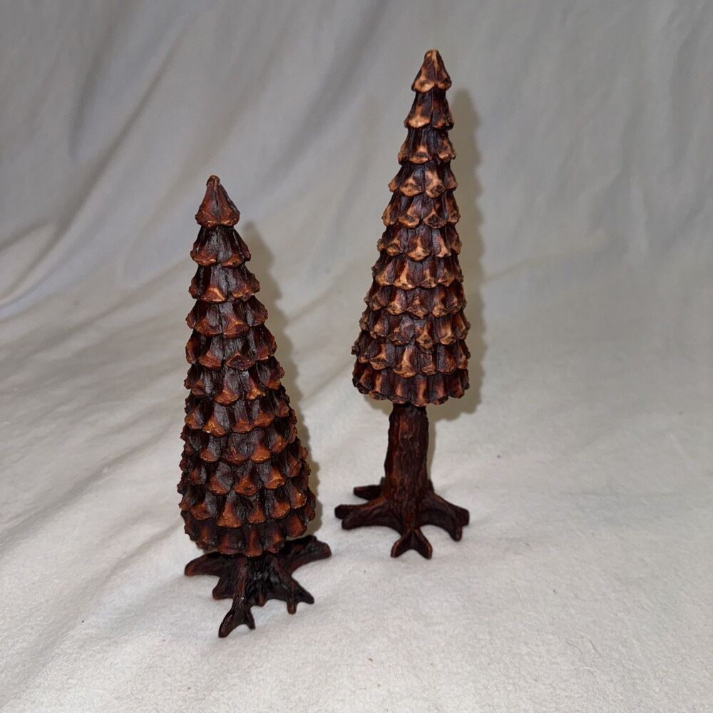 Dept 56 Village Collection Dickens Village Series PINE CONE TREES in Box